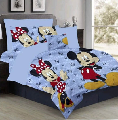 Kids Double bed 100% cotton bedsheet with 2 pillow covers - 90 x 100 | SG. collection