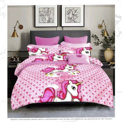 Kids Double bed 100% cotton bedsheet with 2 pillow covers - 90 x 100 | SG. collection