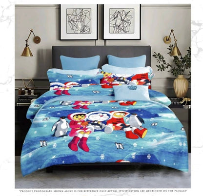 Kids Double bed 100% cotton bedsheet with 2 pillow covers - 90 x 100 | SG. collection