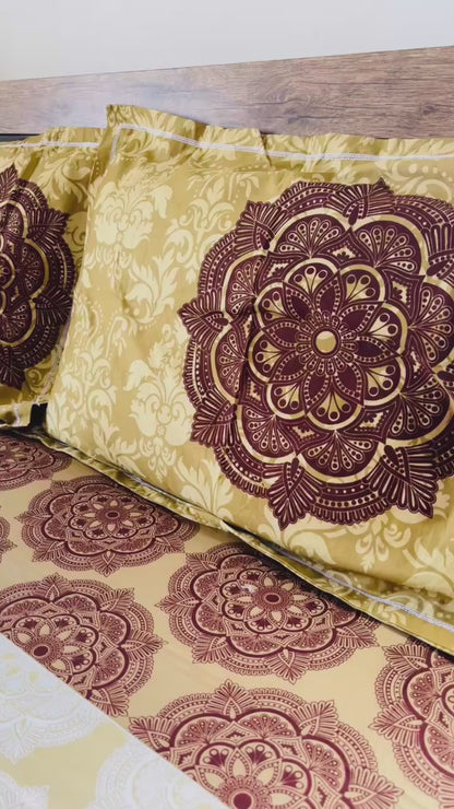 Export King size bedsheet with 2 pillow covers - 108 x 108 |Luxury. collection