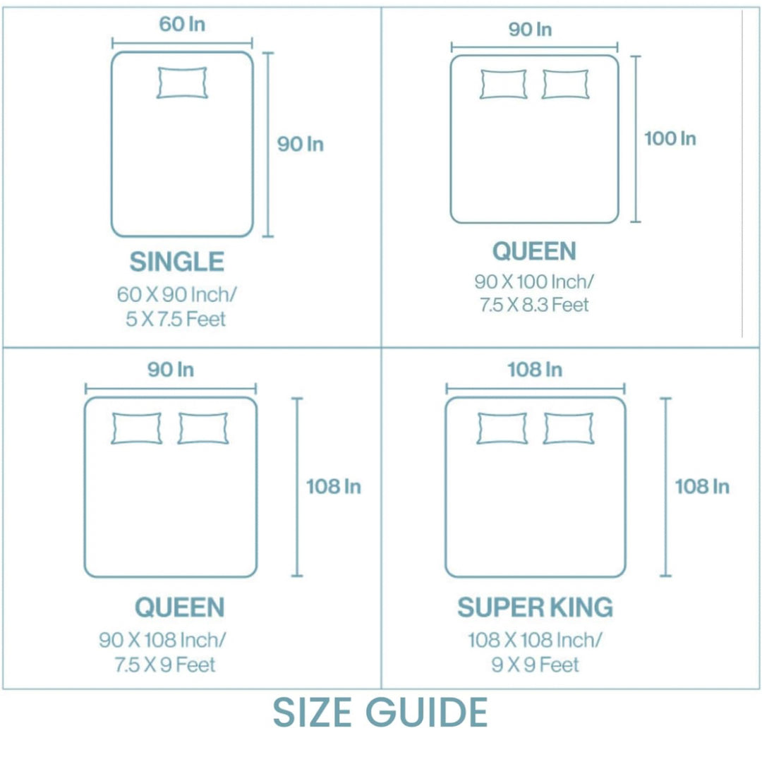 Queen Double bed 100% cotton bedsheet with 2 pillow covers - 90 x 108 | Style. collection